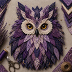 🔥Last Day 49% OFF – 🦉 DIY Layered Fabric Owl Wall Art Kit
