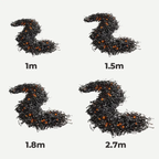 🎃Halloween Fireplace Decor Set with LED Lights – Black Vine Garland for Mantel, Door Frame, Window & Spooky Party Decor👻