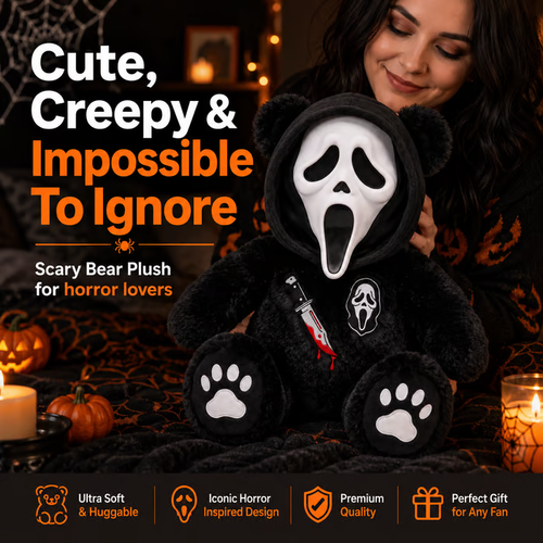 🔥Last Day 49% OFF💀Scary Bear Plush Doll