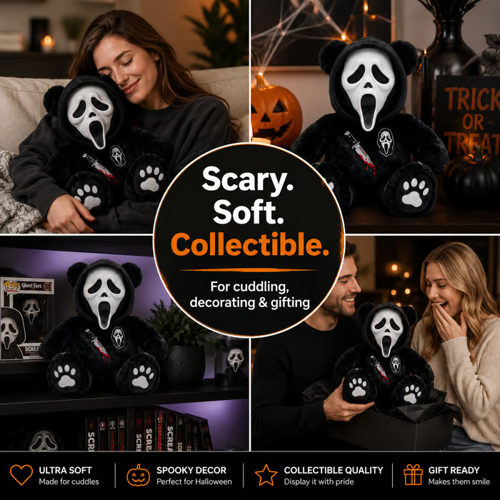 🔥Last Day 49% OFF💀Scary Bear Plush Doll
