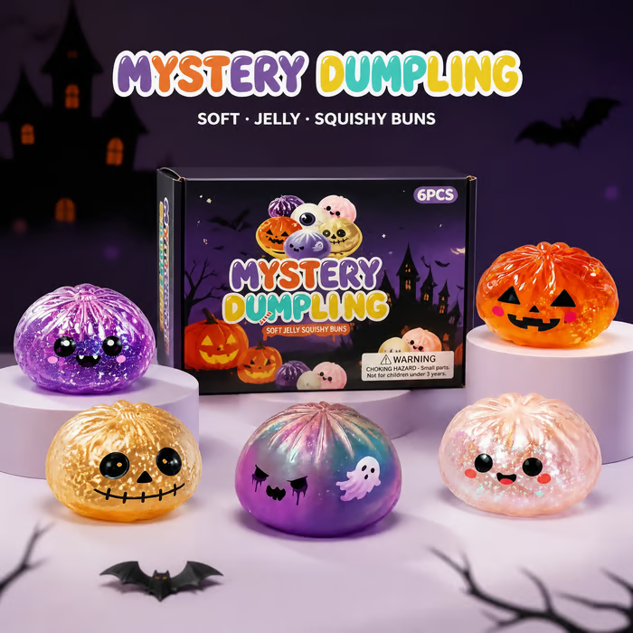 🔥Last Day 49% OFF🔥Halloween Mystery Dumpling Squeeze Toy Set