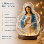 🔥 HOT SALE – 🙏 Our Lady of Starlight Illuminated Prayer Statue ✨ A Beautiful Symbol of Faith & Hope