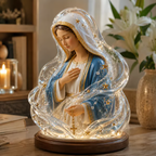 🔥 HOT SALE – 🙏 Our Lady of Starlight Illuminated Prayer Statue ✨ A Beautiful Symbol of Faith & Hope