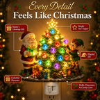 🔥LAST DAY 50% OFF – 🎄 Jeweled Christmas Tree Plug-In Night Light ✨