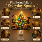 🔥LAST DAY 50% OFF – 🎄 Jeweled Christmas Tree Plug-In Night Light ✨