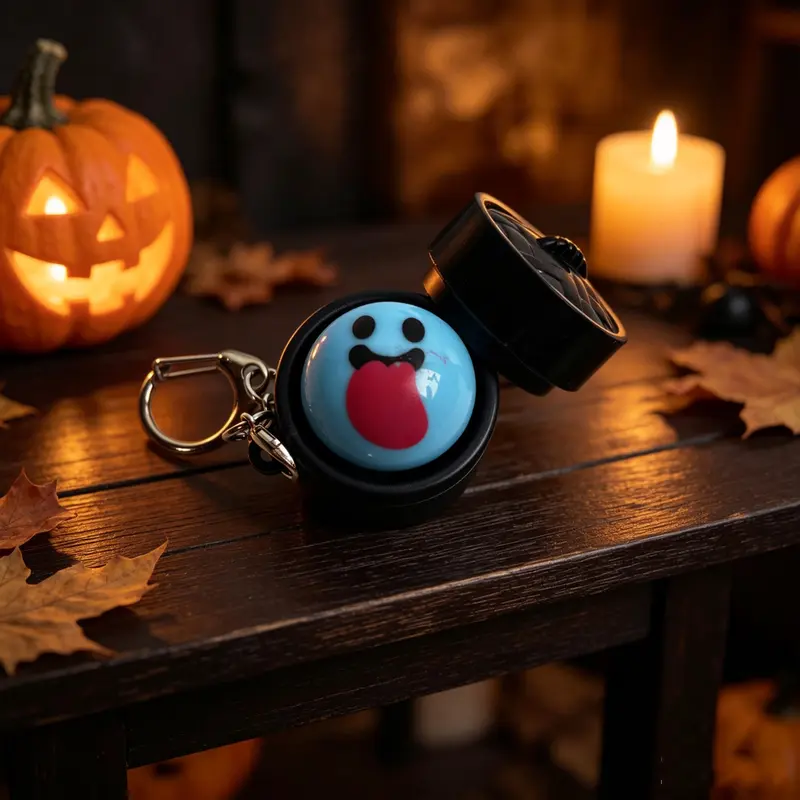 🥟 Cute Dumpling Squishy Fidget Keychain – Stress Relief Squeeze Toy & Kawaii Bag Charm