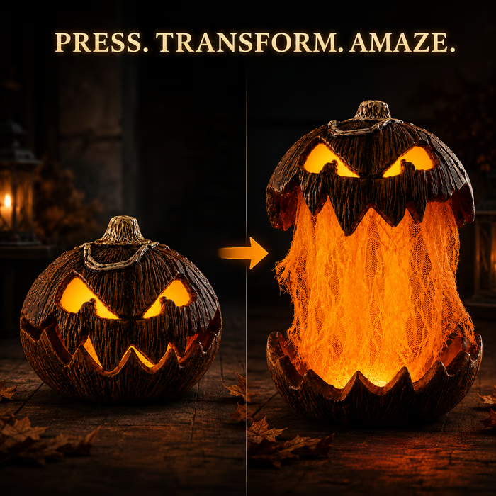 🔥 Last Day 49% OFF – 🎃 Transforming Haunted Jack-O'-Lantern