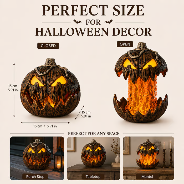 🔥 Last Day 49% OFF – 🎃 Transforming Haunted Jack-O'-Lantern