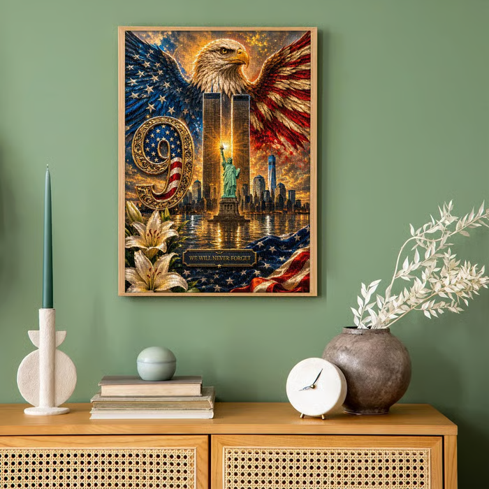 🇺🇸 Never Forget 9/11 – 🧩 1000-Piece Memorial Jigsaw Puzzle