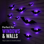 3D LED Flying Bat Decorations – Create a Spooky Halloween Atmosphere in Seconds 🦇