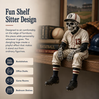 🔥LAST DAY 50% OFF – ⚾ Baseball Skeleton Shelf Sitter | For Fans Who Never Stop Loving the Game