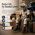 🔥LAST DAY 50% OFF – ⚾ Baseball Skeleton Shelf Sitter | For Fans Who Never Stop Loving the Game