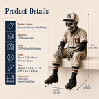🔥LAST DAY 50% OFF – ⚾ Baseball Skeleton Shelf Sitter | For Fans Who Never Stop Loving the Game