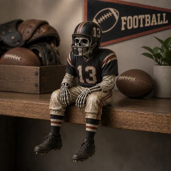 🔥LAST DAY 50% OFF – ⚾ Baseball Skeleton Shelf Sitter | For Fans Who Never Stop Loving the Game