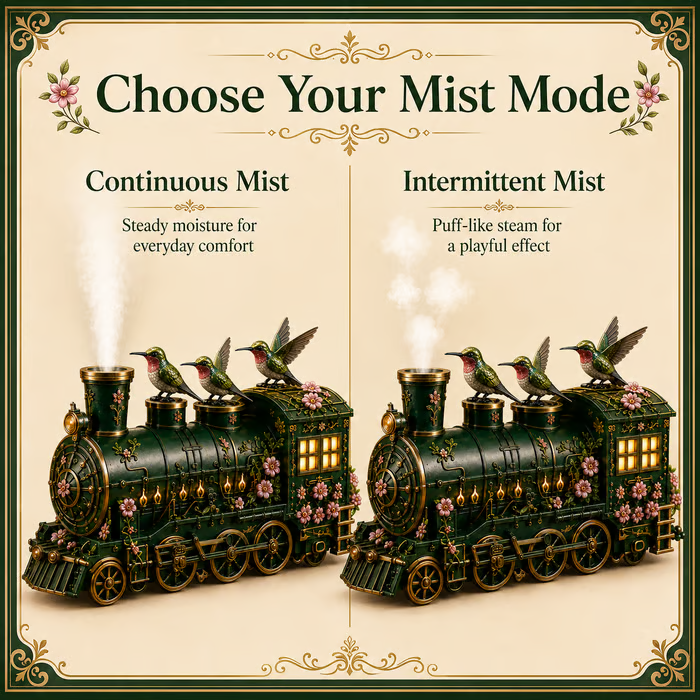 🔥 LAST DAY 49% OFF 🚂 Hummingbird Train Diffuser – A Whimsical Journey of Fragrance