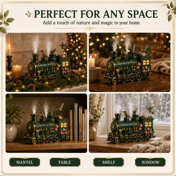 🔥 LAST DAY 49% OFF 🚂 Hummingbird Train Diffuser – A Whimsical Journey of Fragrance