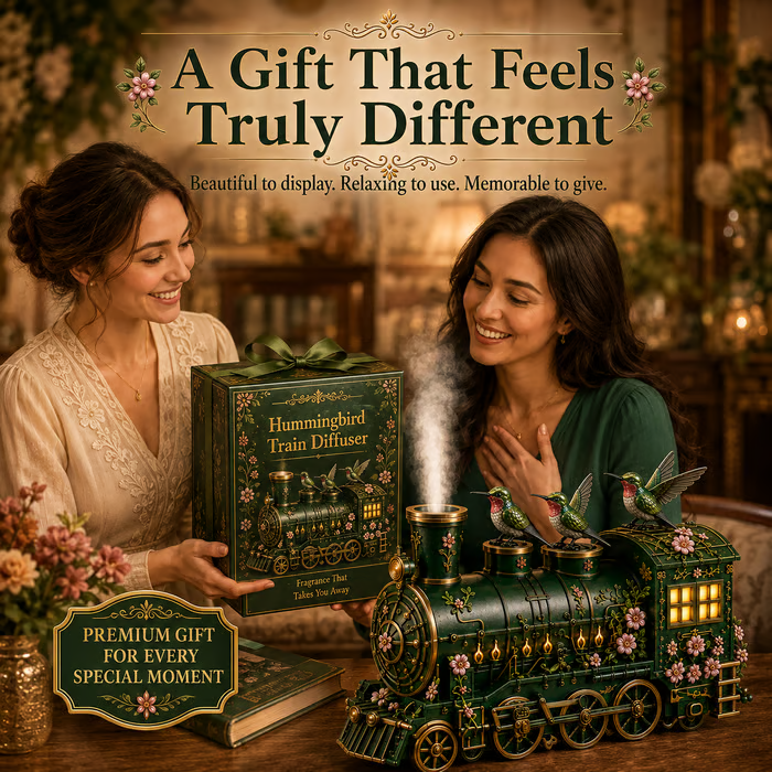 🔥 LAST DAY 49% OFF 🚂 Hummingbird Train Diffuser – A Whimsical Journey of Fragrance