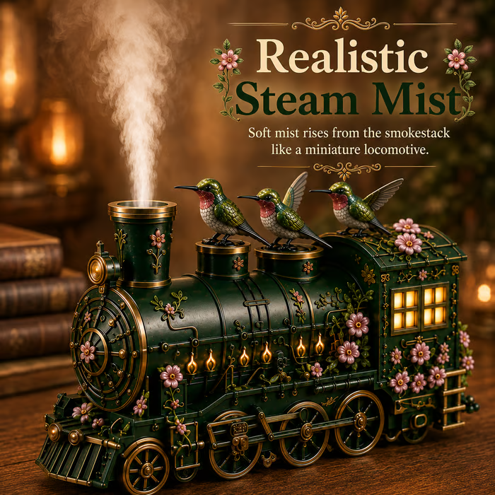 🔥 LAST DAY 49% OFF 🚂 Hummingbird Train Diffuser – A Whimsical Journey of Fragrance