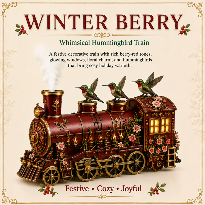 🔥 LAST DAY 49% OFF 🚂 Hummingbird Train Diffuser – A Whimsical Journey of Fragrance
