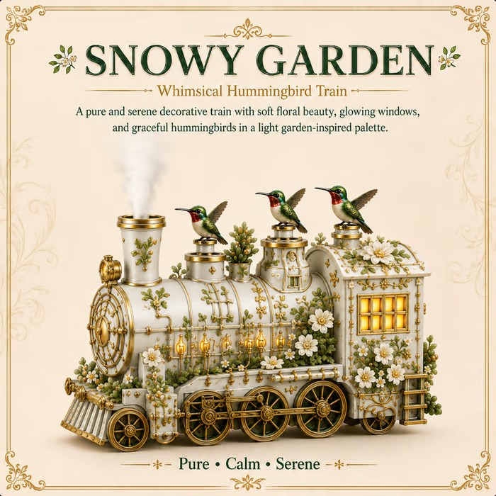 🔥 LAST DAY 49% OFF 🚂 Hummingbird Train Diffuser – A Whimsical Journey of Fragrance