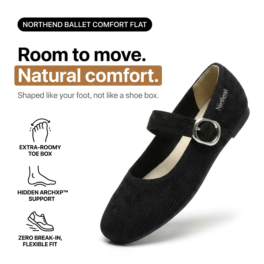 👣 Cute Without the Pain — Foot-Shaped Comfort Flats Made for All-Day Comfort