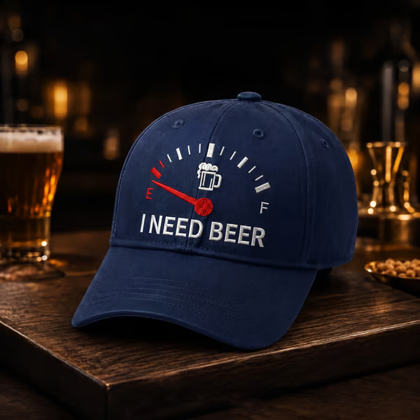 🔥 LAST DAY 50% OFF – 🍺 I NEED BEER Embroidered Cap | Funny Unisex Hat