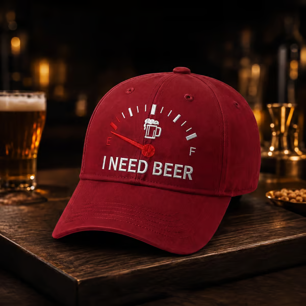 🔥 LAST DAY 50% OFF – 🍺 I NEED BEER Embroidered Cap | Funny Unisex Hat