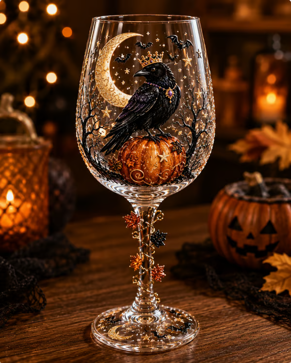 🔥 LAST DAY 50% OFF – 🎃 6-Piece 3D Halloween Wine Glass Gift Set 🍷