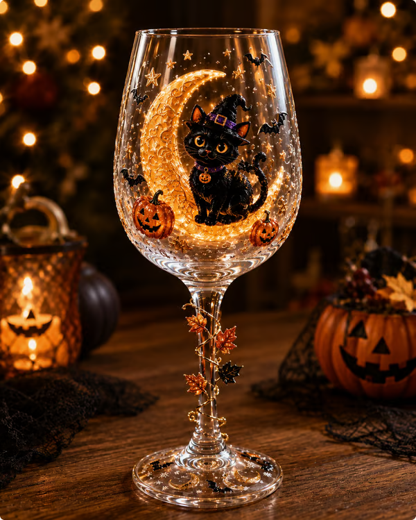 🔥 LAST DAY 50% OFF – 🎃 6-Piece 3D Halloween Wine Glass Gift Set 🍷