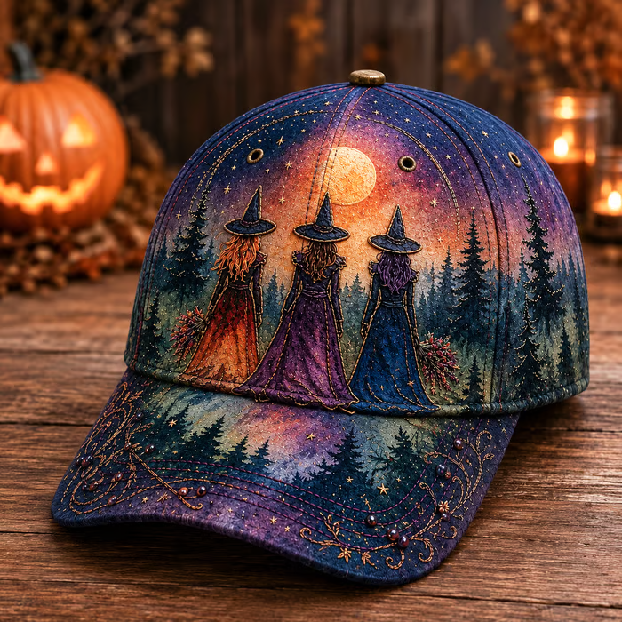 🔥 LAST DAY 50% OFF | 🌙 Witchy Moonlight Cap 🧙‍♀️🧢