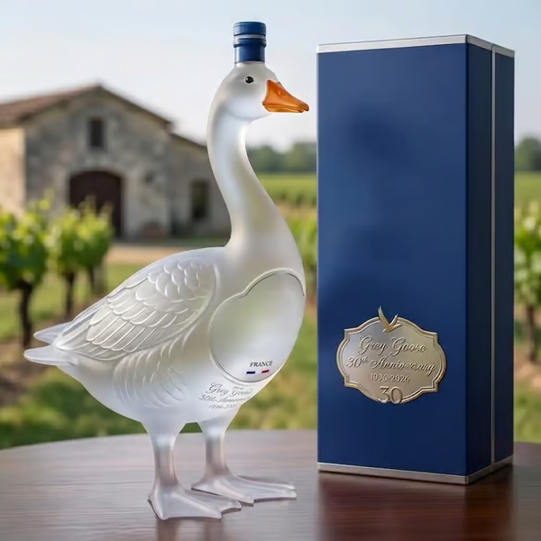 🥃 30th Anniversary 3D Sculpted Vodka Bottle – Unique Celebration Gift