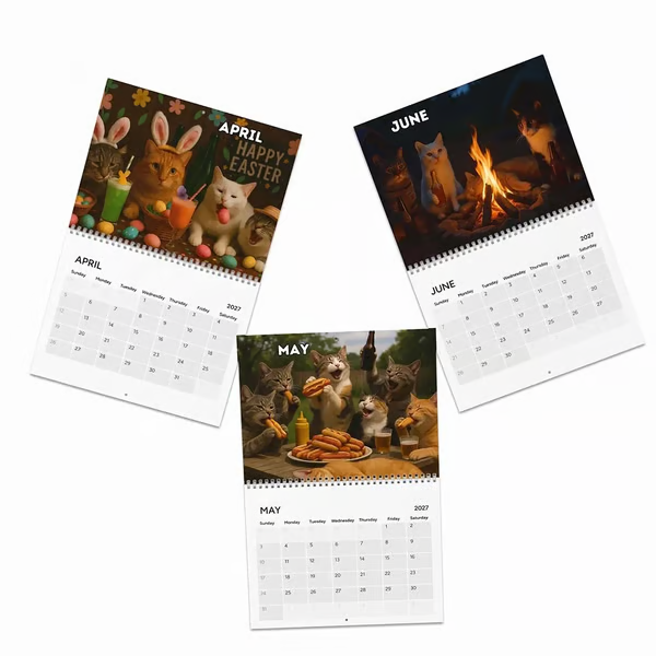 🔥 LAST DAY — 50% OFF! 🍺🐱 Drunk Cats 2027 Calendar