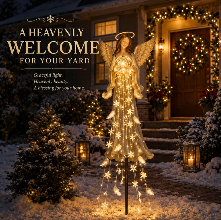 🎄 49% OFF – Angel Blessing Solar Christmas Garden Light