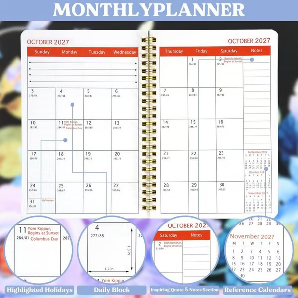 🐮 2026–2030 Highland Cow 5-Year Calendar – Cute Monthly Planner