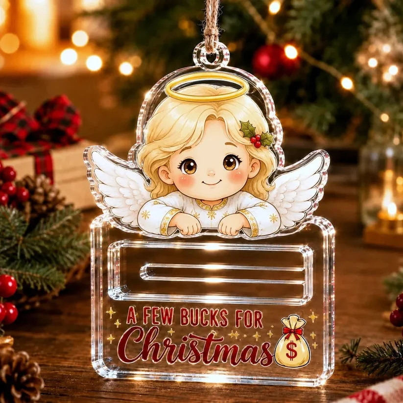 🎄 50% OFF – Crystal Acrylic Money Holder Christmas Ornament