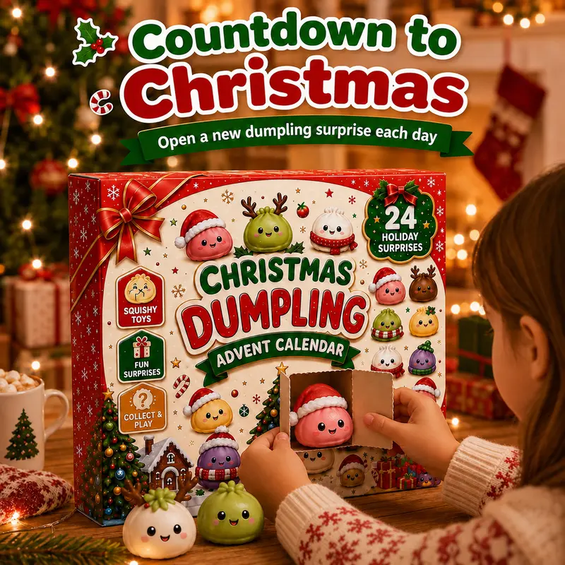 💥 LAST DAY 49% OFF – 🎄 Christmas Mini Squishies Advent Calendar 2026