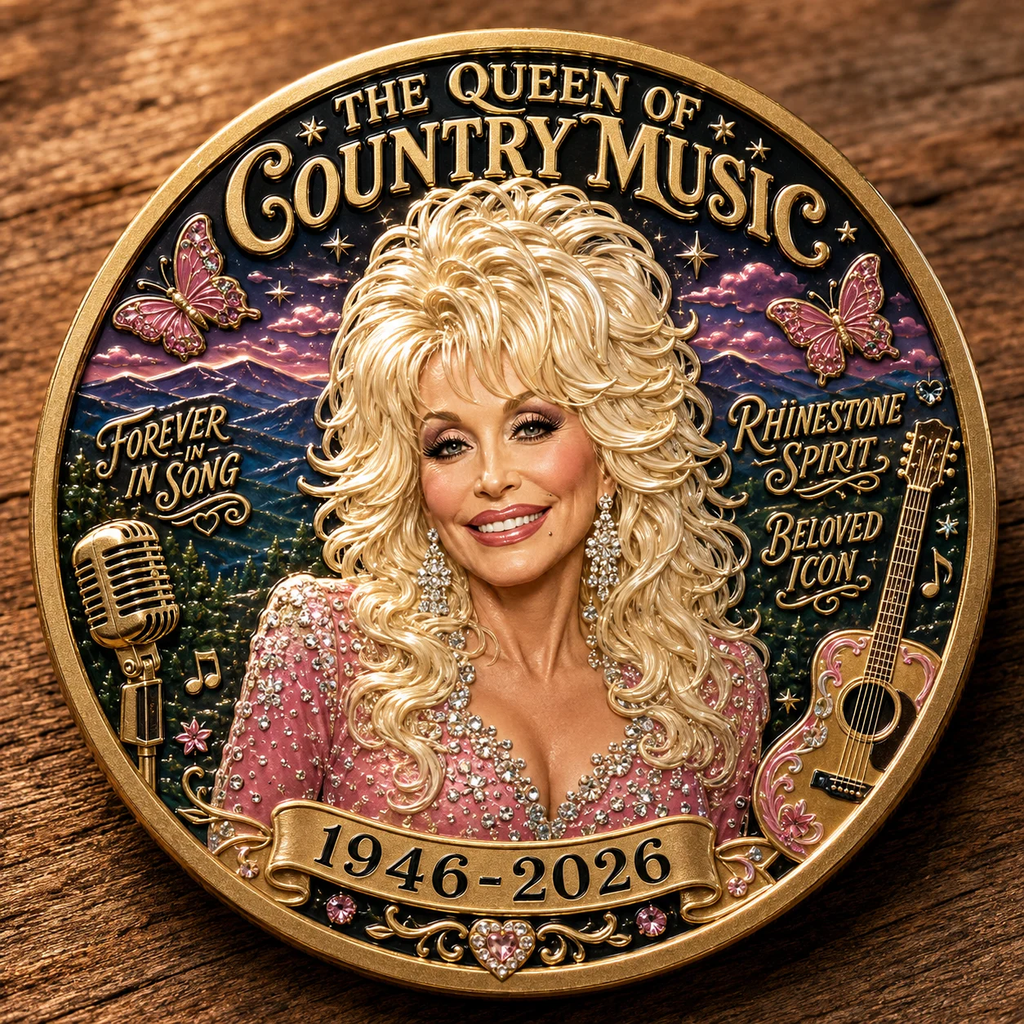🇺🇸 LAST DAY 49% OFF – 🎸🦋 Queen of Country Music Memorial Commemorative Coin