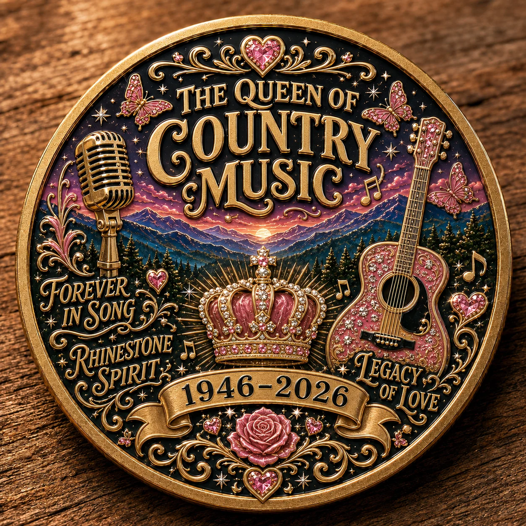 🇺🇸 LAST DAY 49% OFF – 🎸🦋 Queen of Country Music Memorial Commemorative Coin