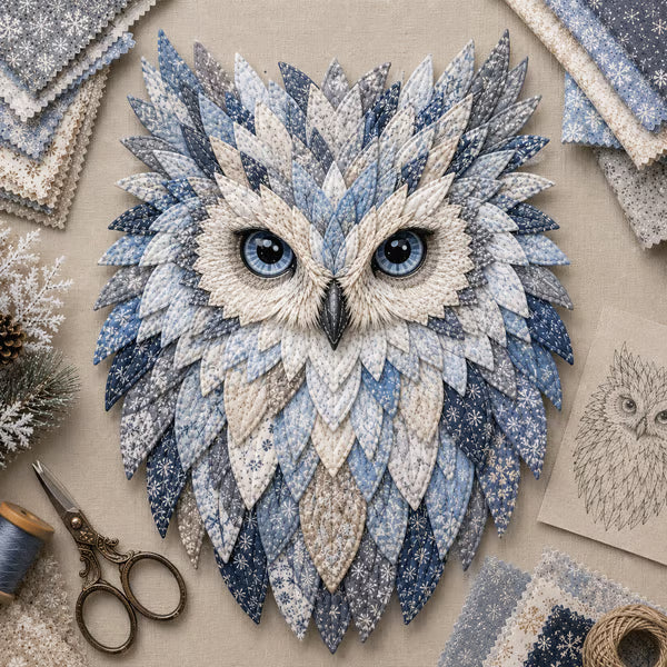 🔥Last Day 49% OFF – 🦉 DIY Layered Fabric Owl Wall Art Kit